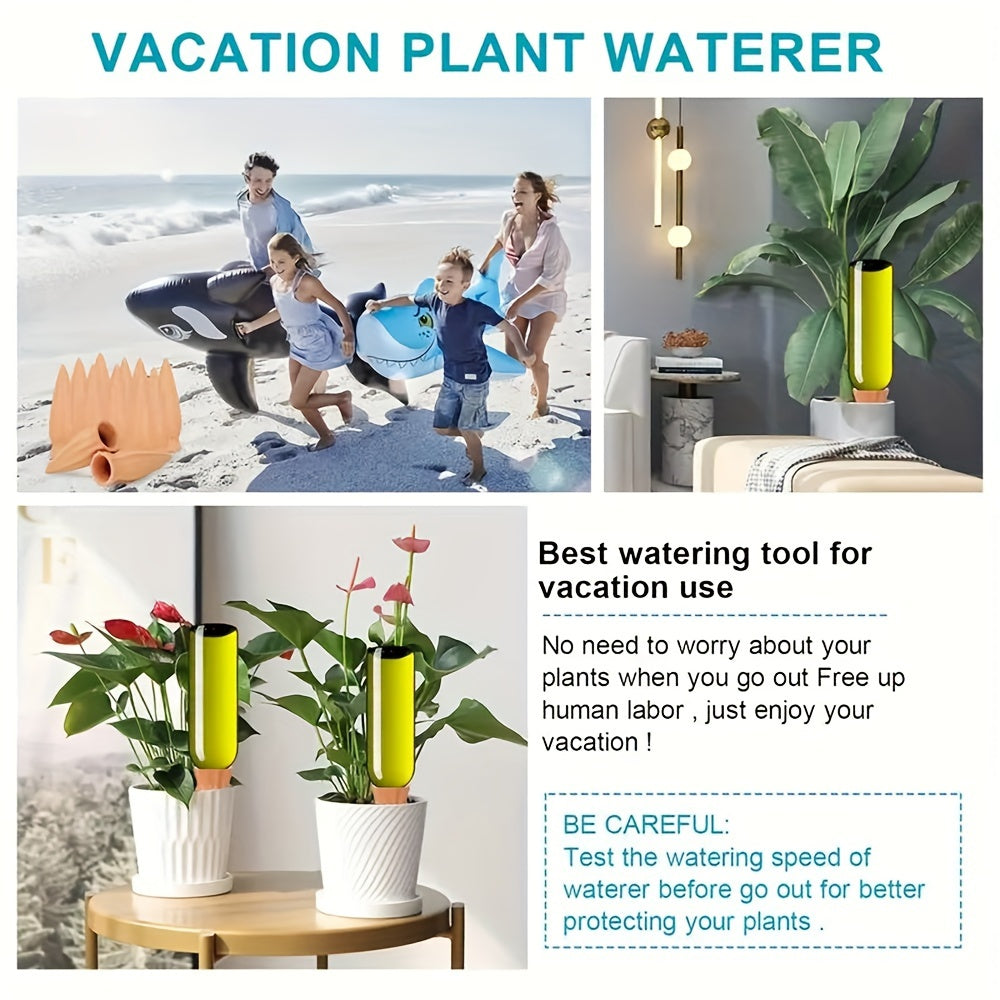 Terracotta Watering Spikes: Auto-Water Irrigation System for Indoor/Outdoor Plants - Applicable to All Kinds of Bottles