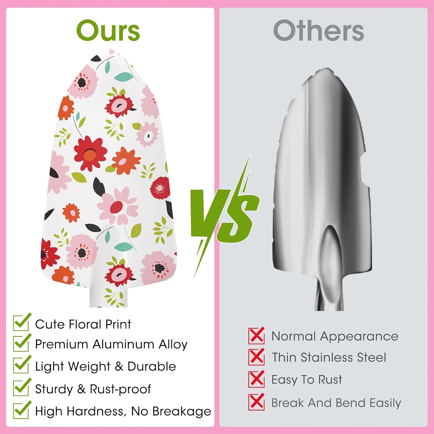 7pcs Floral Garden Tool Set for Women - Heavy-Duty Aluminum Alloy with Ergonomic Non-Slip Handles, Includes Gloves, Cute Pink Tote Bag with Flower Patterns - Perfect for Gardening Enthusiasts, Gardening Tool Set|Cute Gardenin