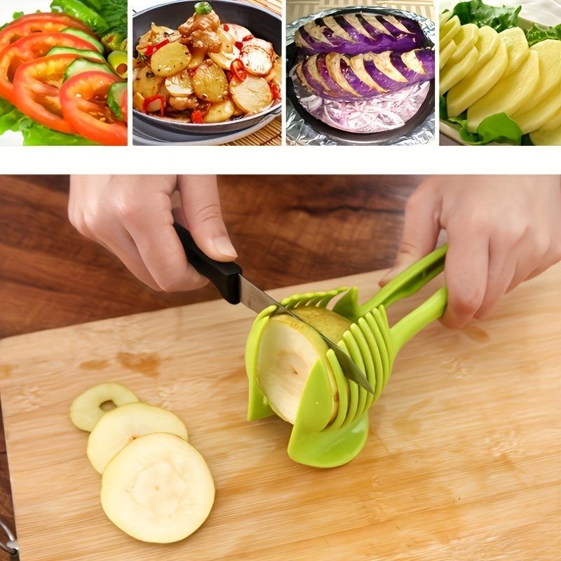 Multi-Function Vegetable And Egg Slicer Tool-Kitchen Tool Pliers Easy to Cut Eggs, Potatoes, Tomatoes, Lemons, Apples, Etc. Shapes, Portable Outdoor Kitchenware, Essential Kitchen Utensils