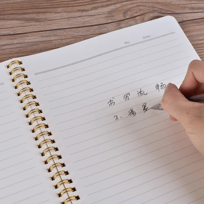 A5 Notebook Journal Medium Kraft Grid Dot Blank Daily Weekly Planner Book Time Management Planner School Supplies StationeryGift