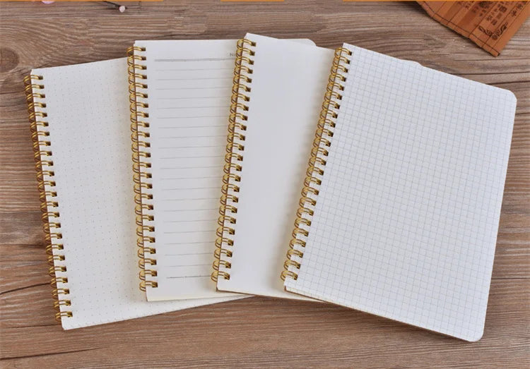 A5 Notebook Journal Medium Kraft Grid Dot Blank Daily Weekly Planner Book Time Management Planner School Supplies StationeryGift