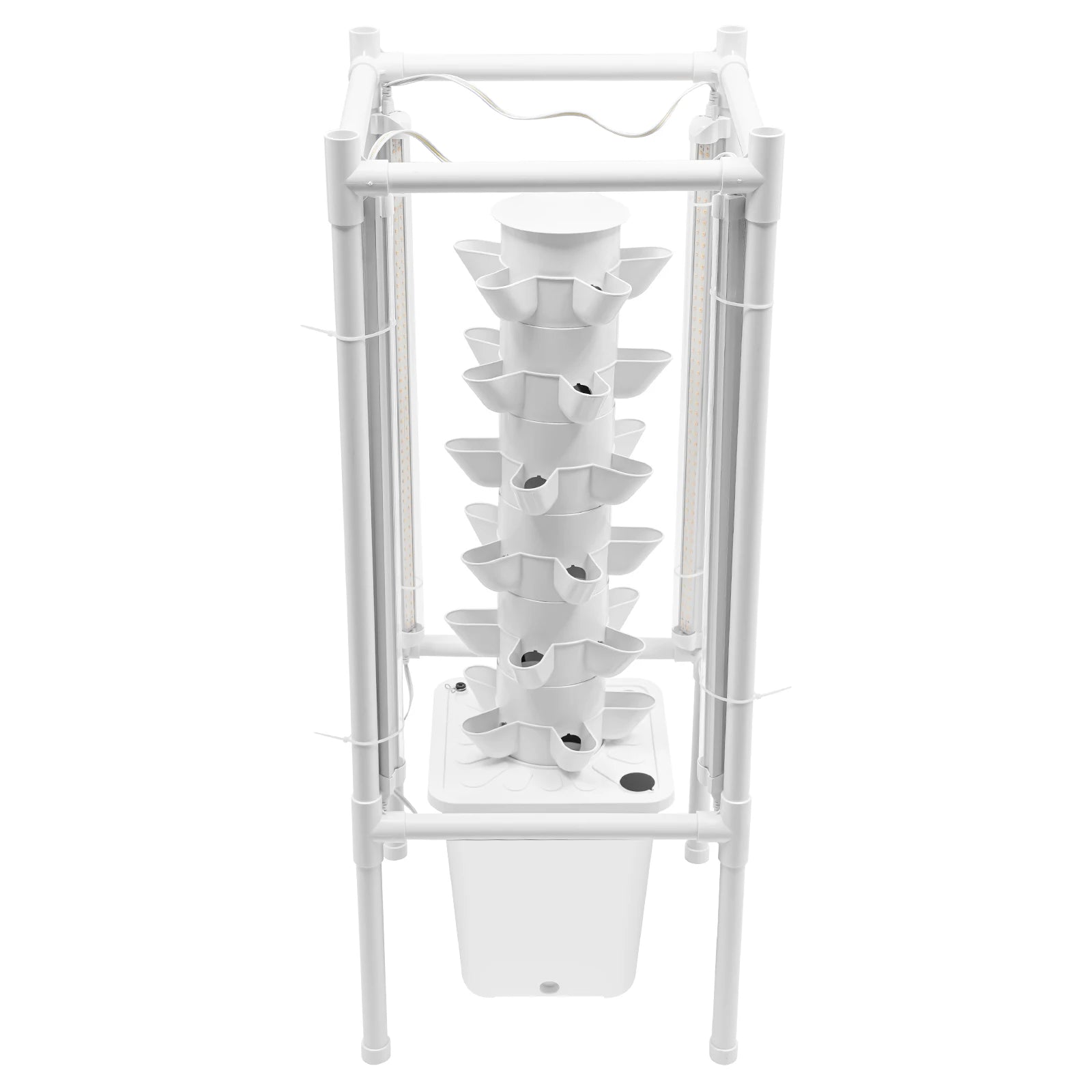 30-Holes Hydroponic Garden Vertical Tower with Growing Light