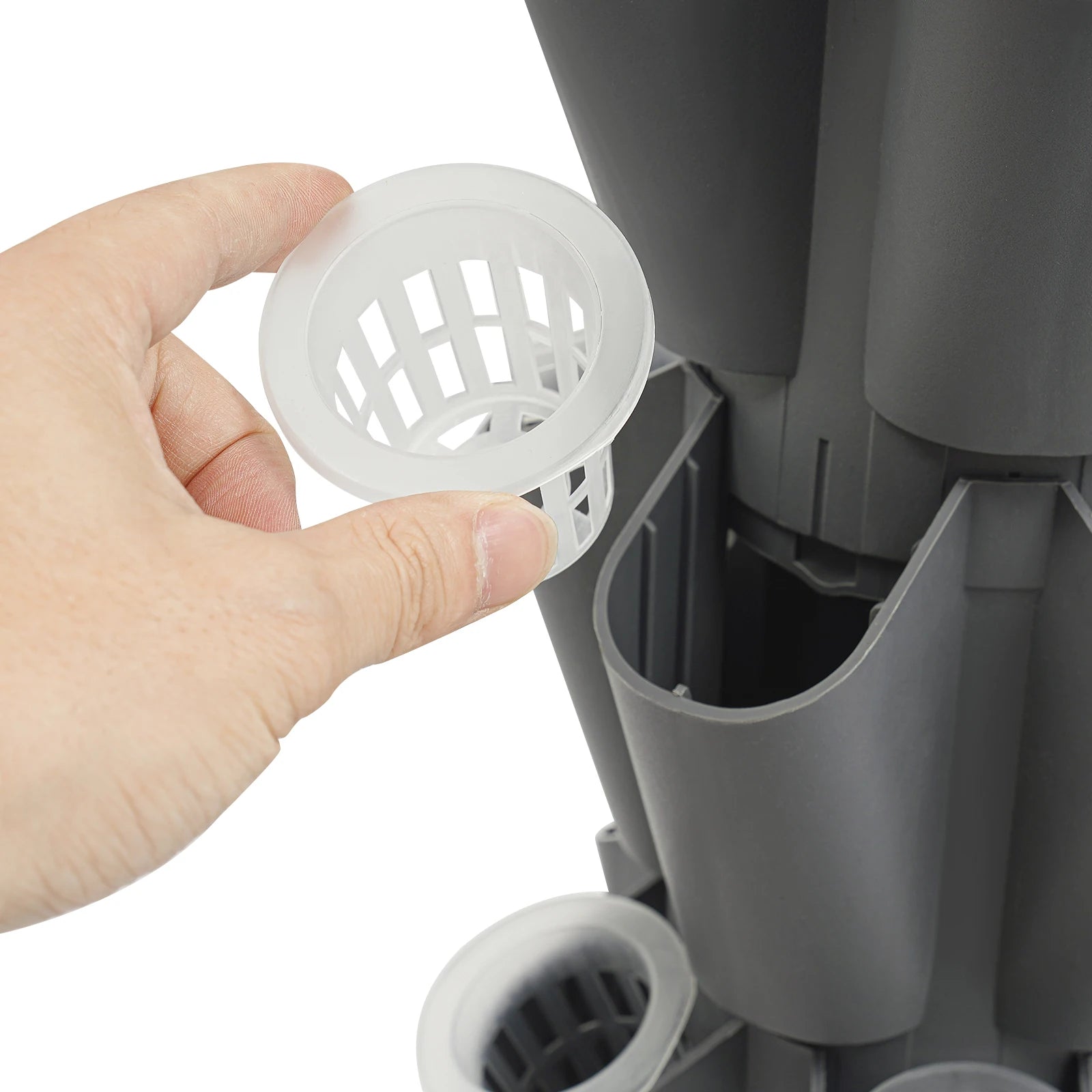 40-Plant Vertical Hydroponic Garden Kit – LED Tower with Wheels