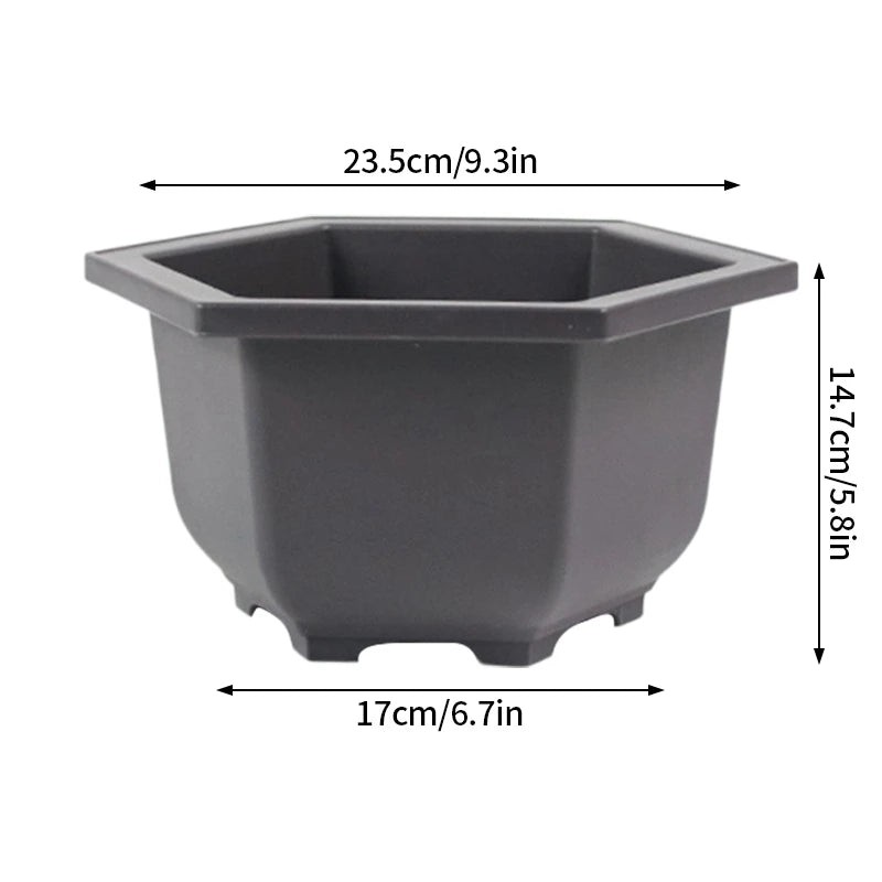 Square Bonsai Tray Planter – Imitation Purple Clay Flower Pot