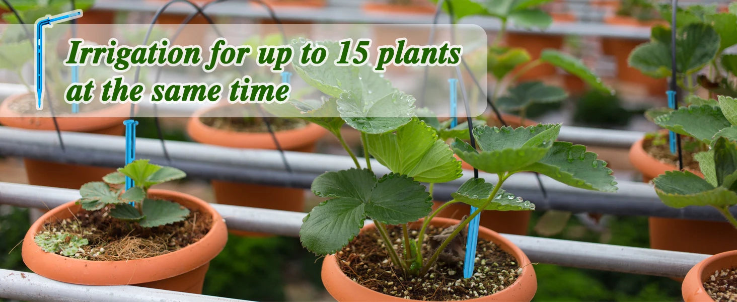 2024 Latest Drip Irrigation Kit for Potted Plants Solar System for Garden Supported Automatic Watering System