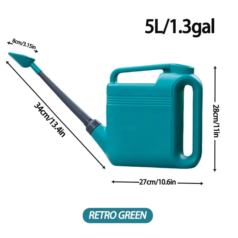 5–8L Large Garden Watering Can – Dual Handles & Shower Head
