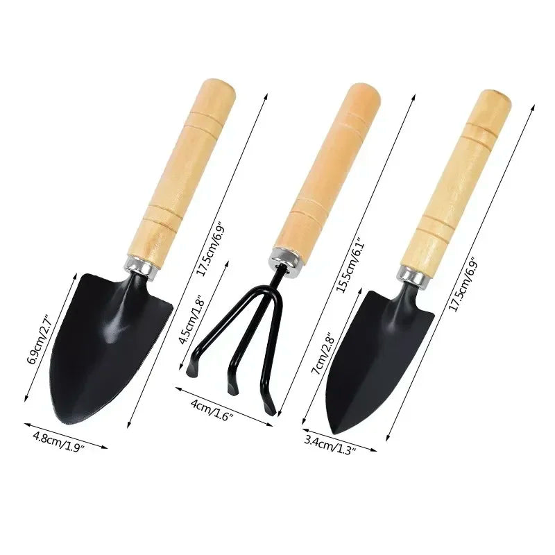 3-Piece Mini Garden Tool Set – Small Plant & Succulent Gardening Kit