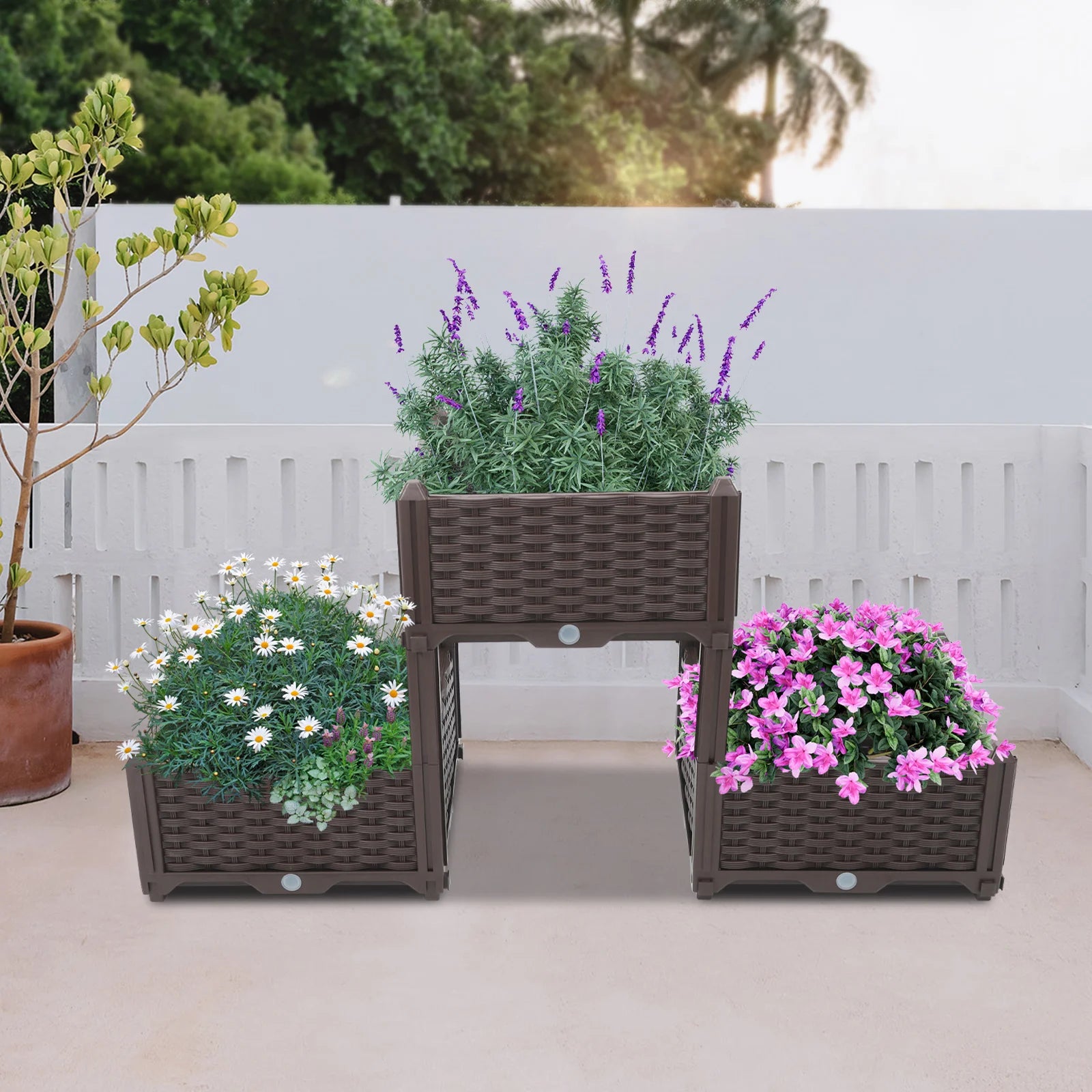 Vertical Elevated Planter Box – Reusable Raised Bed for Vegetables & Flowers