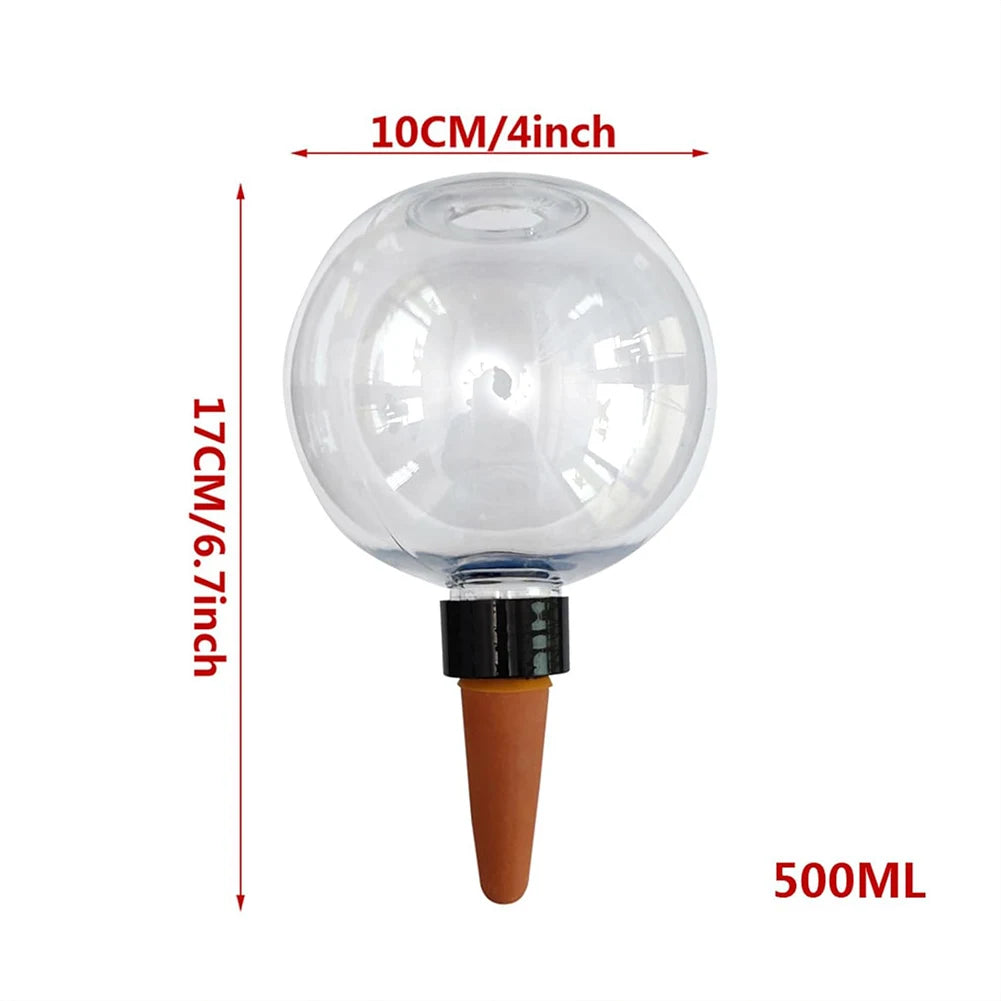 1/2/4 Pcs Automatic Plant Watering Bulbs – 500ml Glass Self-Watering Globes