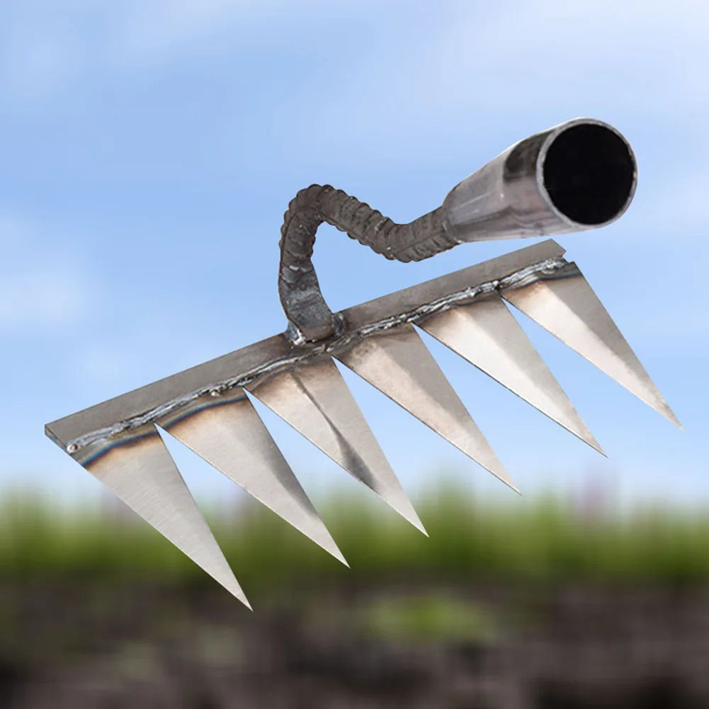 Steel Loose Soil Weeder – Hand Rake Garden Weeding Tool