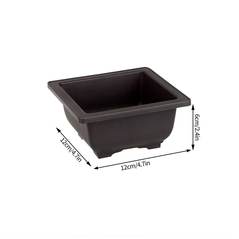 Square Bonsai Tray Planter – Imitation Purple Clay Flower Pot