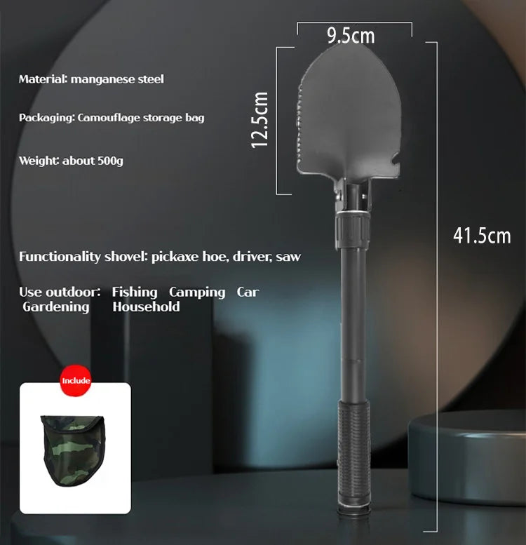 3-in-1 Multifunctional Garden Shovel – Shovel, Pickaxe & Hoe