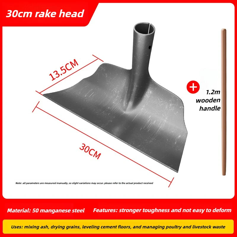 Multifunctional Manganese Steel Scraping Rake – Garden & Farm Tool