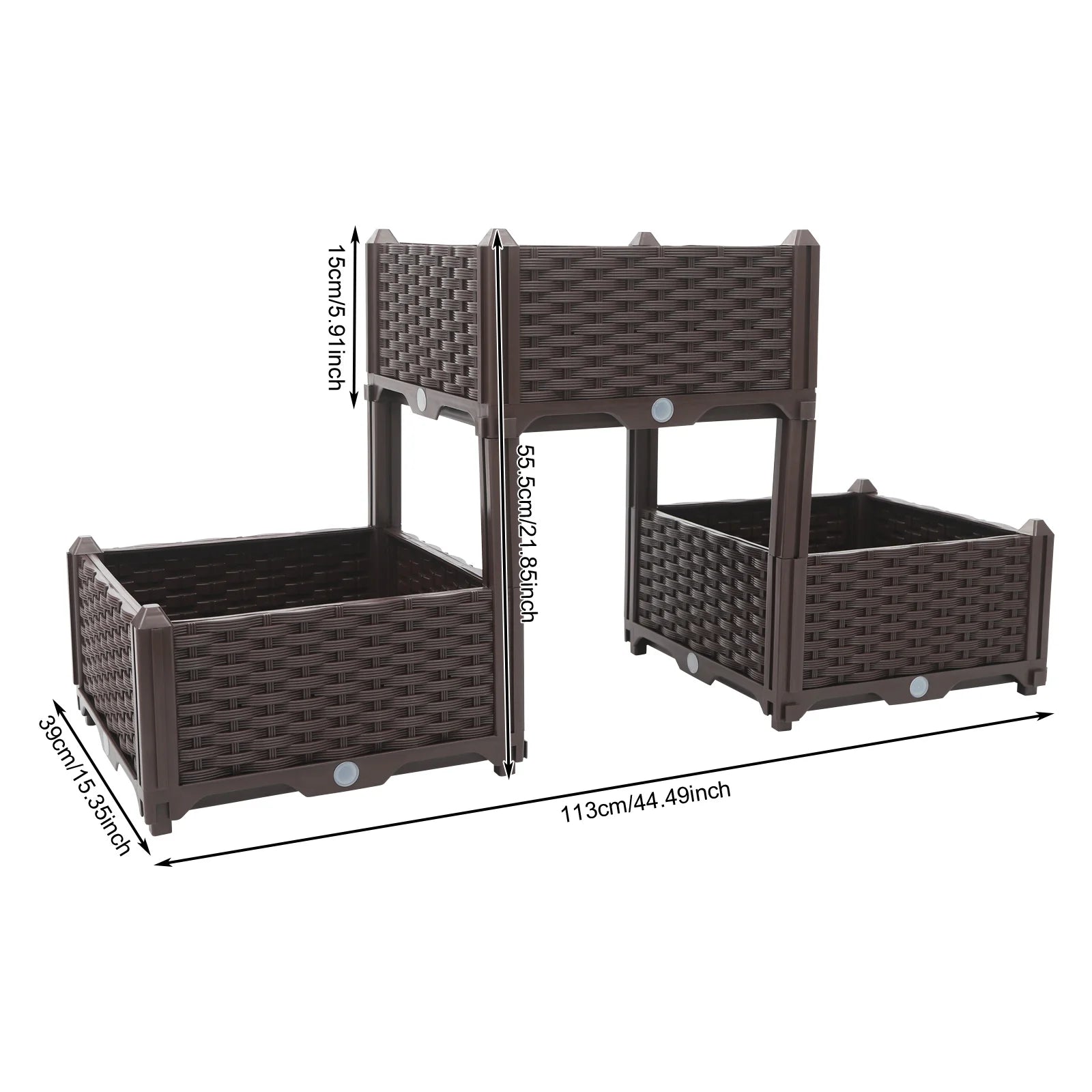 Vertical Elevated Planter Box – Reusable Raised Bed for Vegetables & Flowers