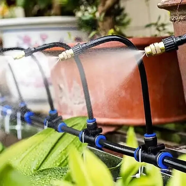 5–20M Automatic Irrigation Sprinkler Kit – Rotating Copper Nozzle System