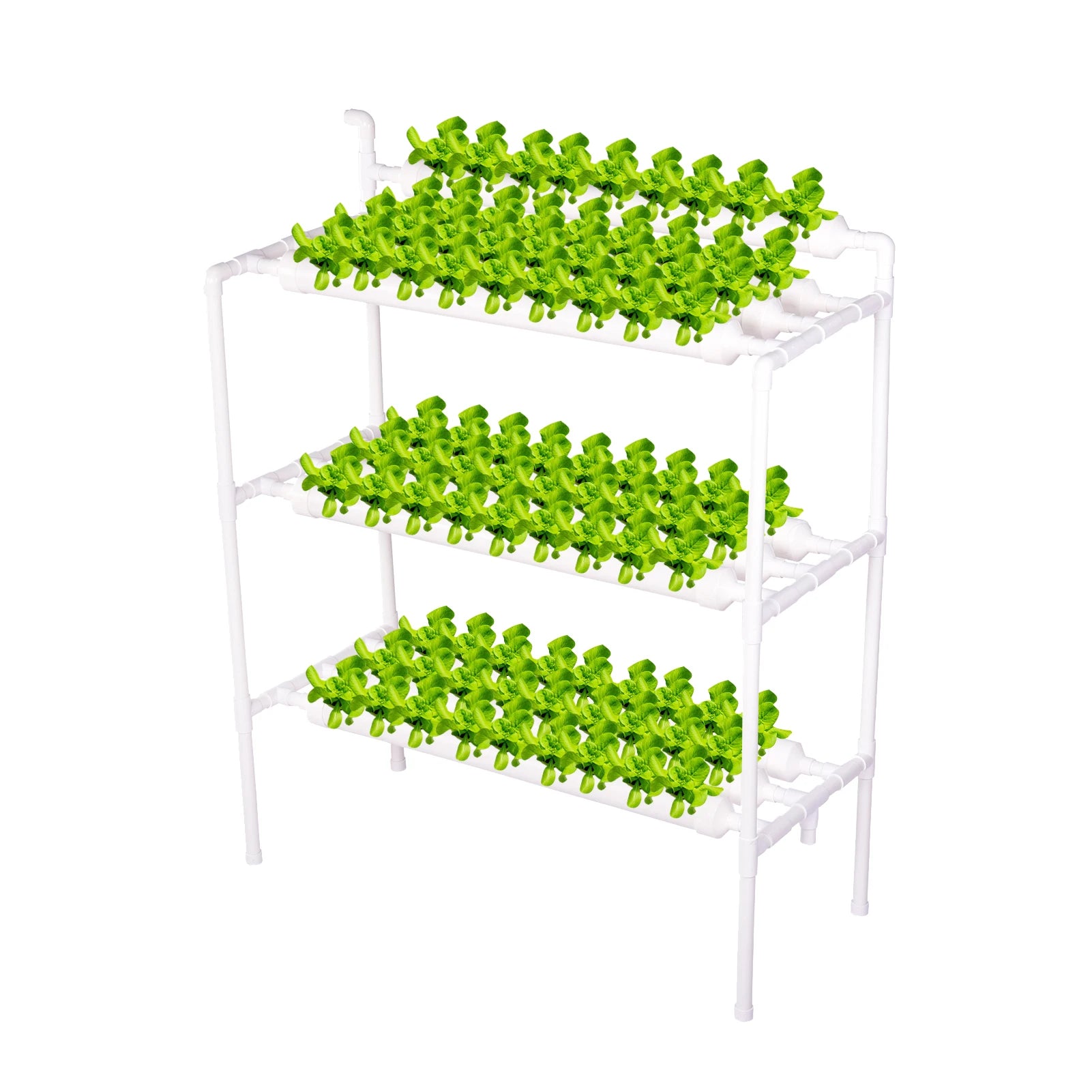 3-Layer Hydroponic Grow Kit – 90-Plant PVC-U System