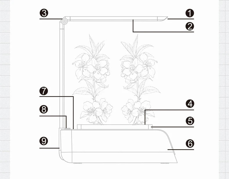 Smart Hydroponic Flowerpot – Mini Indoor Vegetable & Succulent Planter