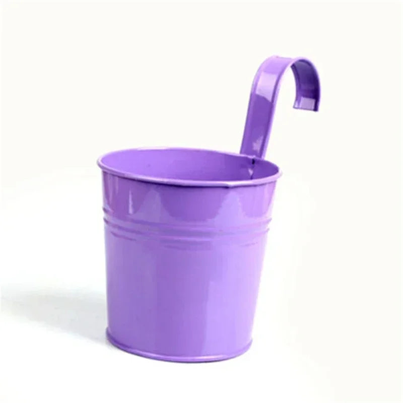 10-Color Metal Flower Pot Hooks – Hanging Garden Planters