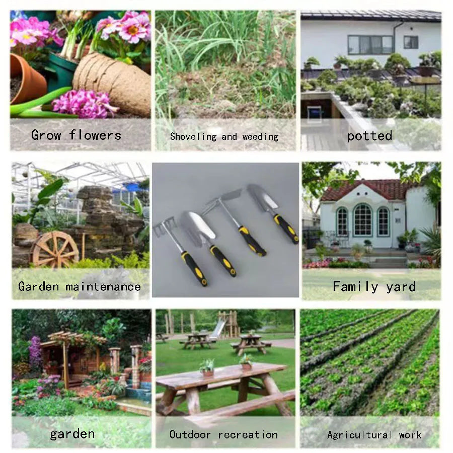 Tree Planting & Gardening Tool – Hoe & Spade for Digging and Weeding