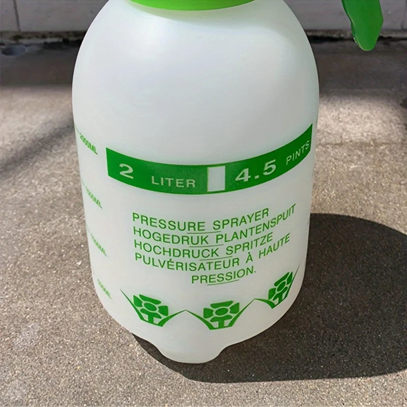 2L High-Capacity Adjustable Nozzle Garden Sprayer - Air Pressure Watering Can for Plants & Car Wash