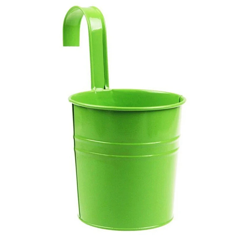 10-Color Metal Flower Pot Hooks – Hanging Garden Planters