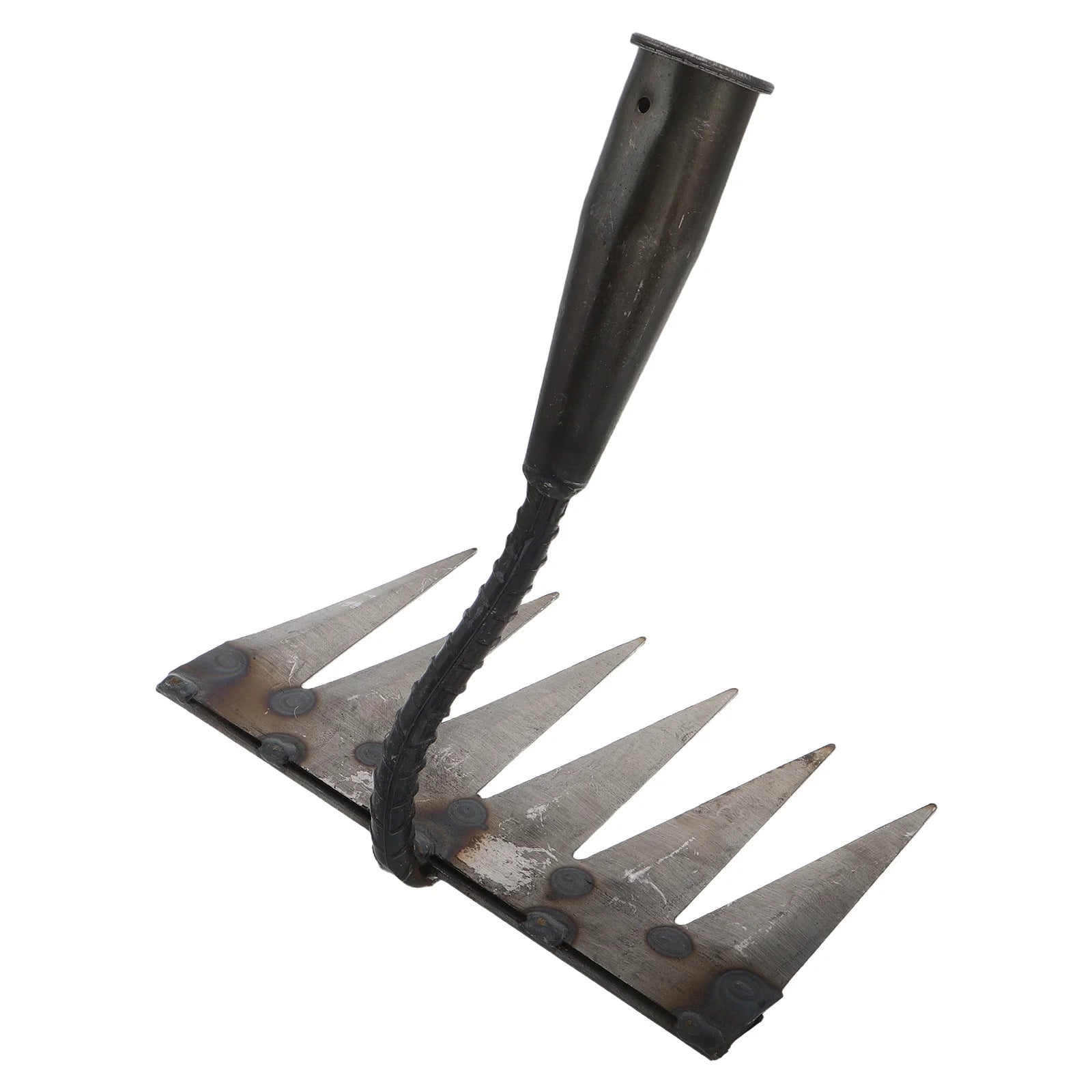 6-Tooth Heavy-Duty Garden Rake – Soil Loosening & Leveling Tool
