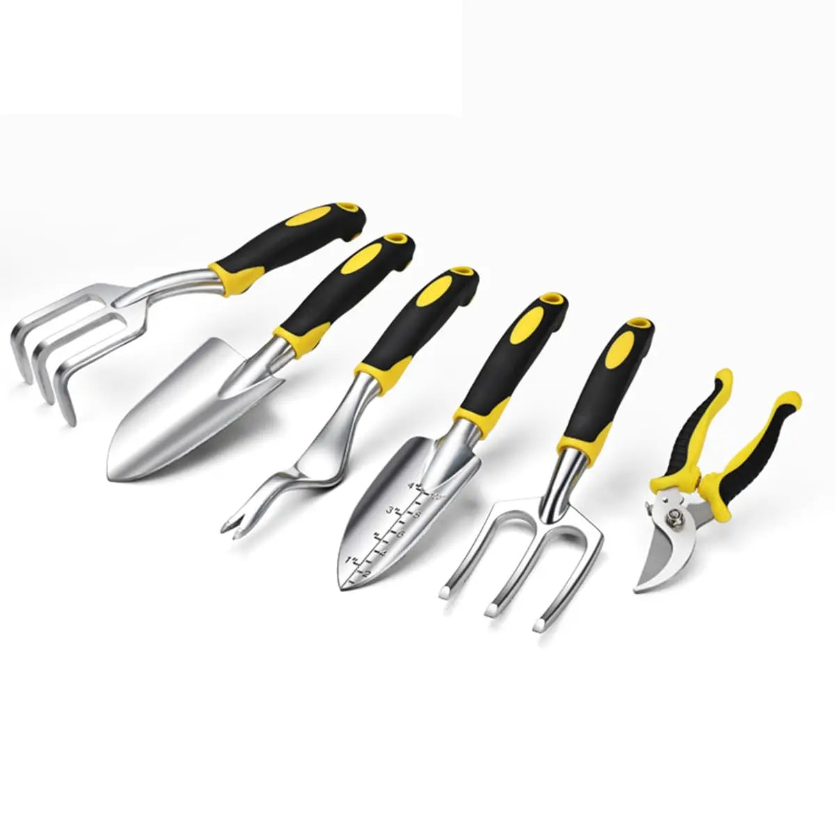 6-Piece Garden Tool Set – Shovel, Trowel, Rake & Pruning Shears