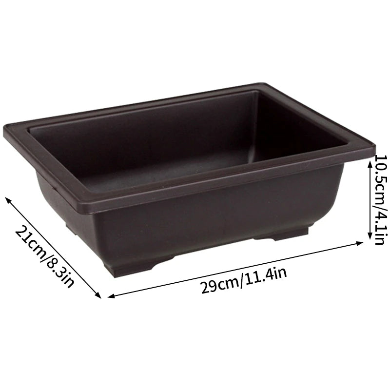 Square Bonsai Tray Planter – Imitation Purple Clay Flower Pot