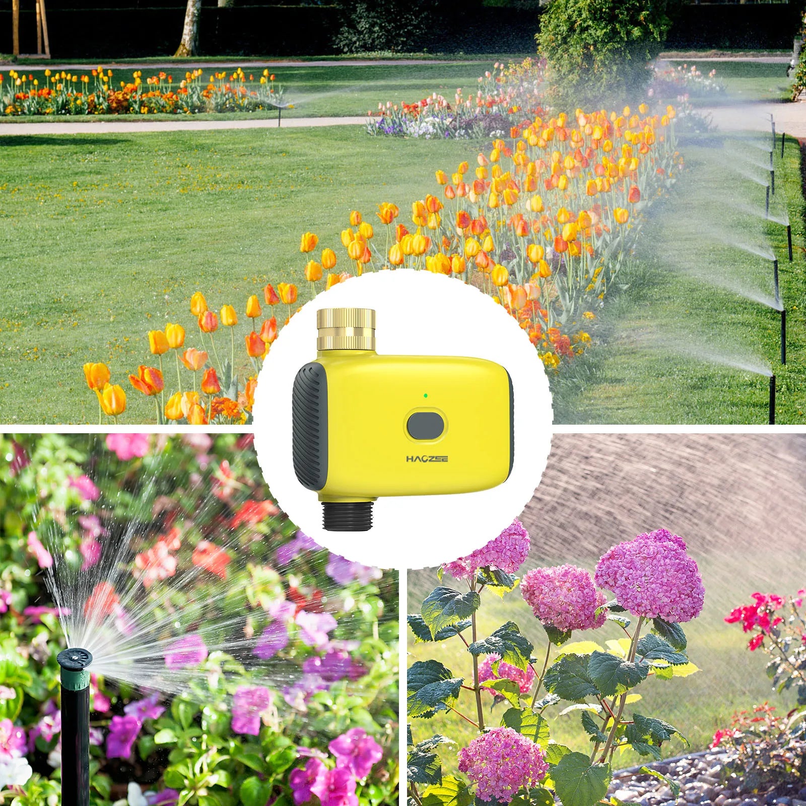 Tuya Smart Zigbee Watering Timer Automatic Drip Irrigation Controller Smart Water Valve Garden Automatic Watering System