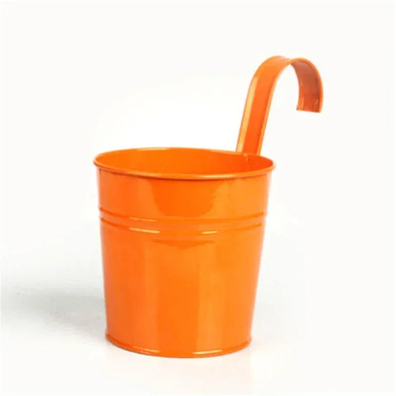 10-Color Metal Flower Pot Hooks – Hanging Garden Planters