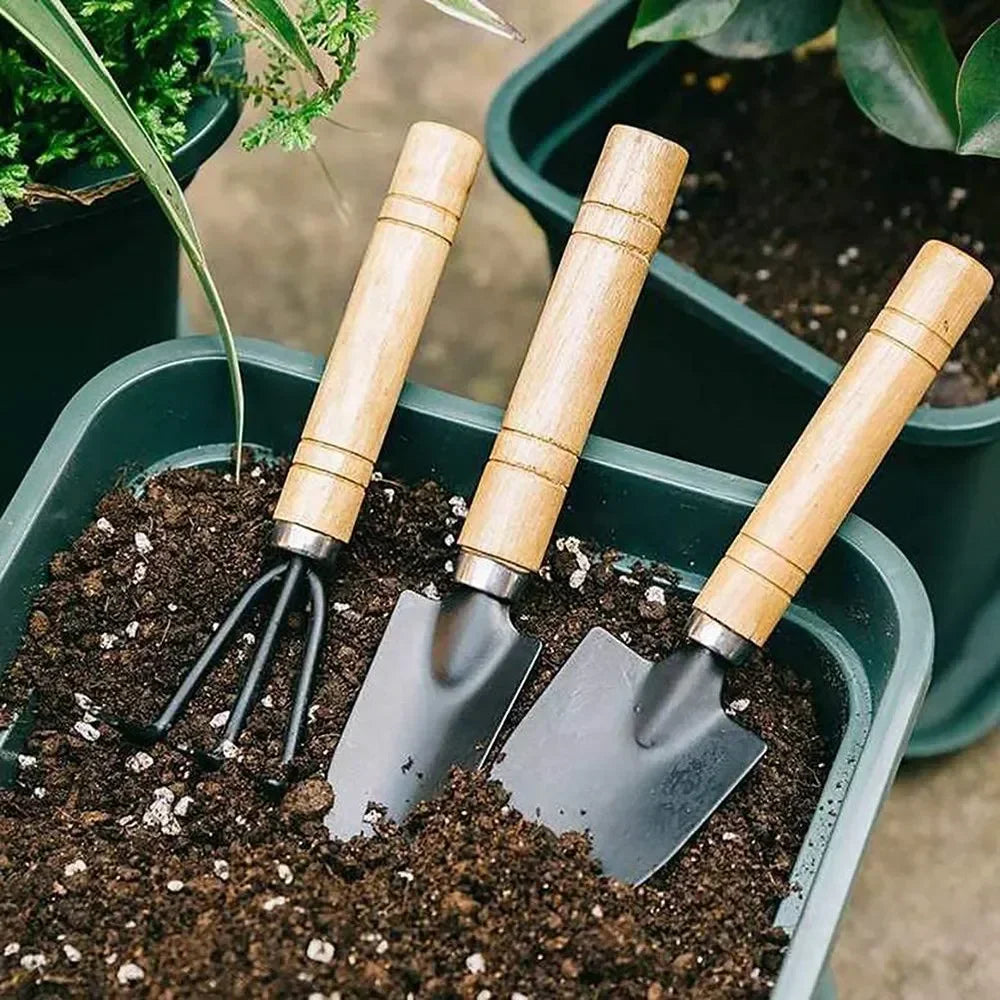 3-Piece Mini Garden Tool Set – Small Plant & Succulent Gardening Kit