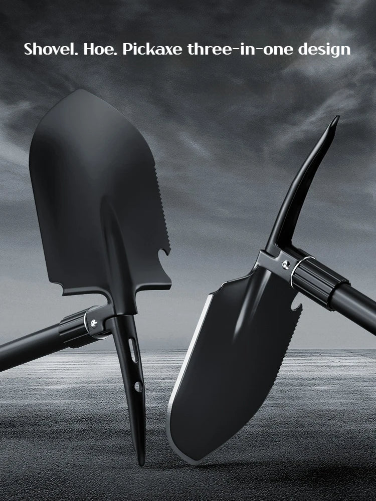 3-in-1 Multifunctional Garden Shovel – Shovel, Pickaxe & Hoe