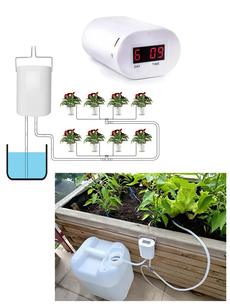 2–16 Head Intelligent Drip Irrigation Kit – Automatic Plant Watering System