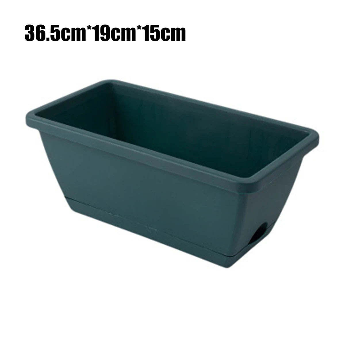 Eco-Friendly Rectangular Flower Pot with Drain Holes – Reusable Garden Planter