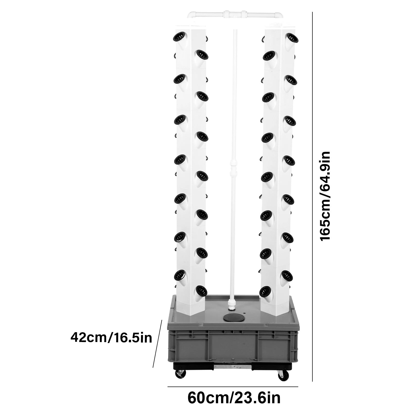 Tower Garden Hydroponic System – Vertical Farming Kit for Leafy Vegetables