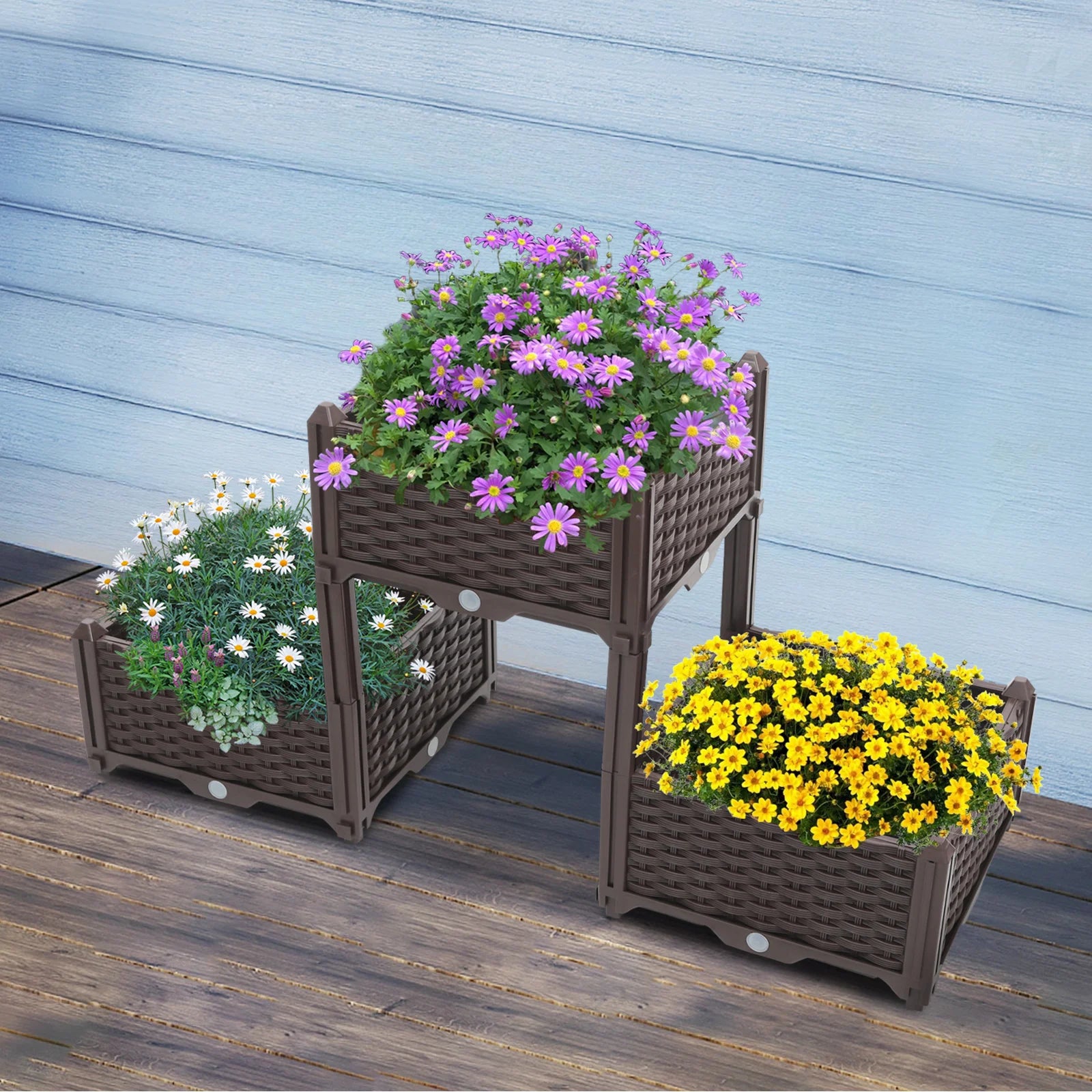 Vertical Elevated Planter Box – Reusable Raised Bed for Vegetables & Flowers