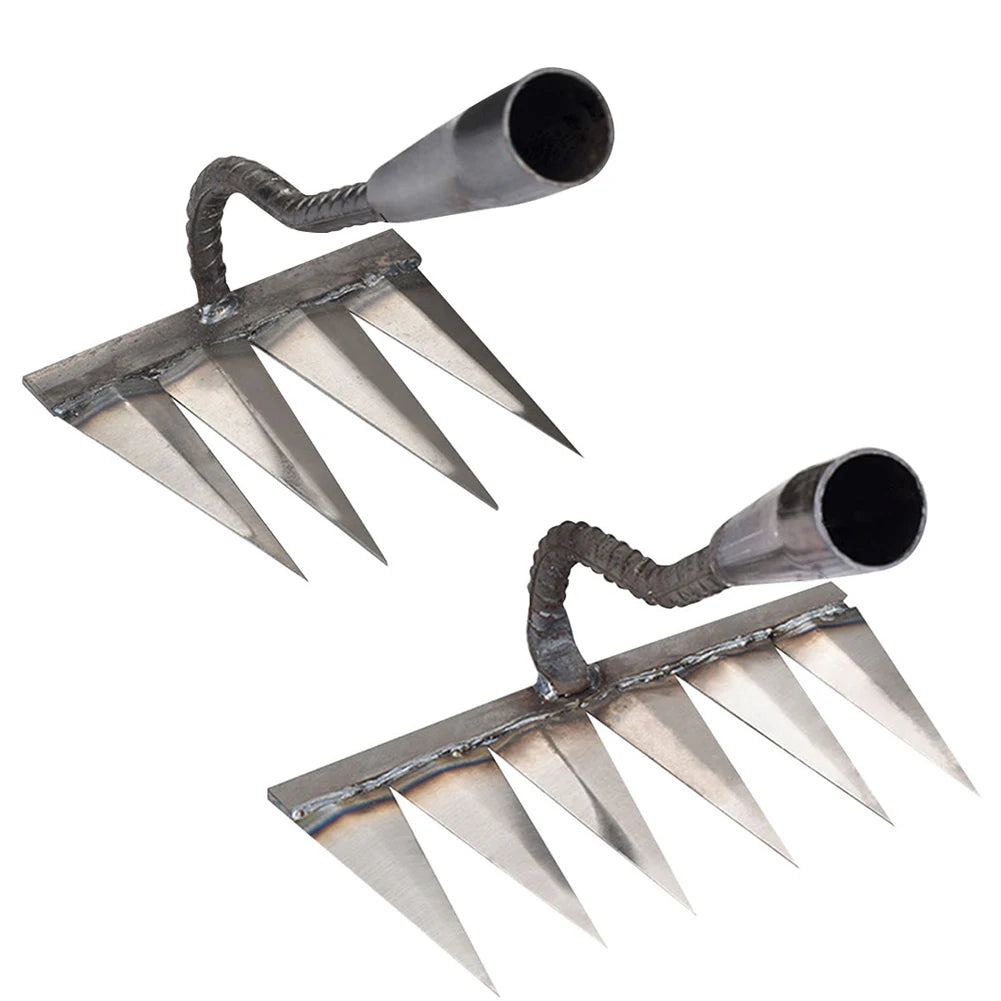 Steel Loose Soil Weeder – Hand Rake Garden Weeding Tool