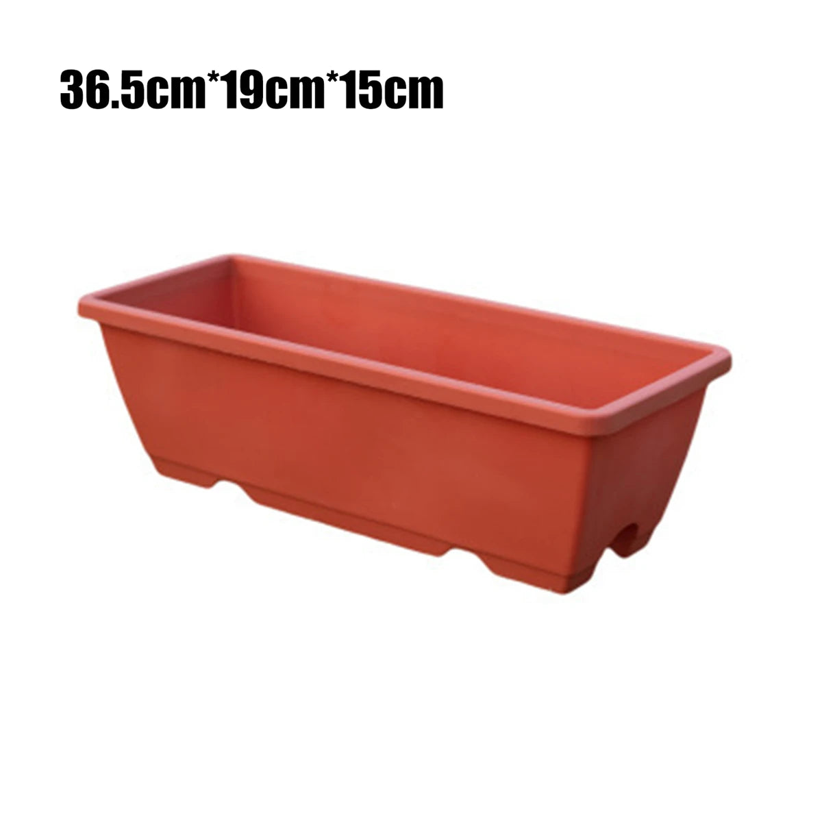 Eco-Friendly Rectangular Flower Pot with Drain Holes – Reusable Garden Planter