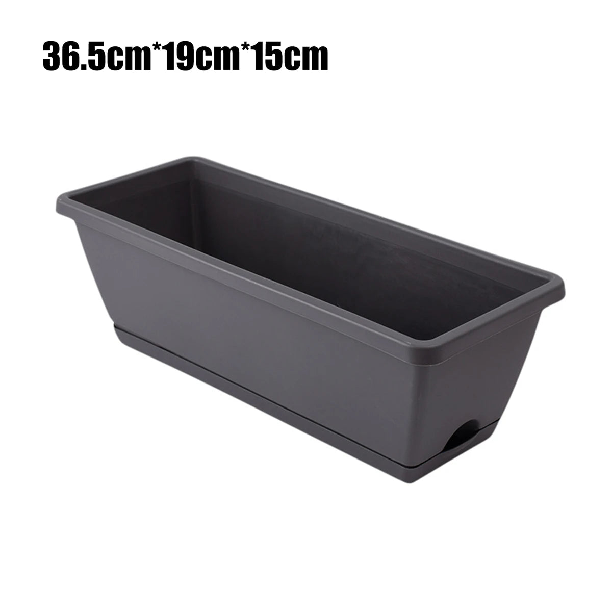 Eco-Friendly Rectangular Flower Pot with Drain Holes – Reusable Garden Planter