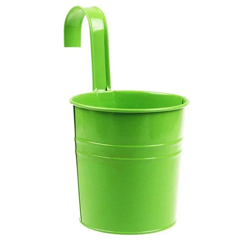 10-Color Metal Flower Pot Hooks – Hanging Garden Planters