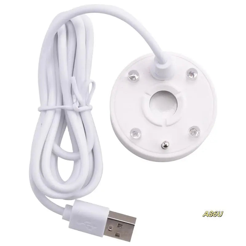 Mist Maker, USB Port 4 Color LED Lights Mini Mister Fog Machine, Indoor Fountain Garden Pond Water Fogger Atomizer