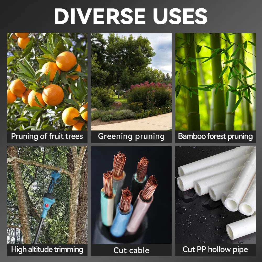 3500W 2-in-1 Brushless Chainsaw & Pruning Shears – Telescopic Garden Pole