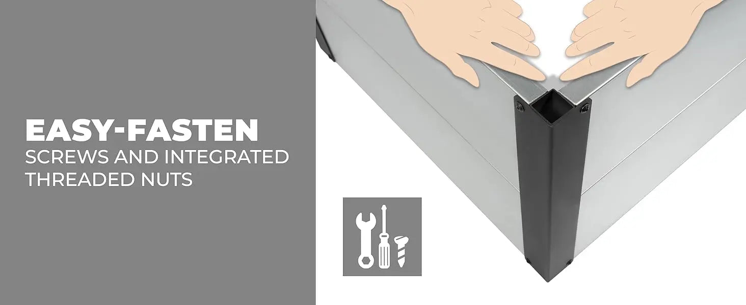 Galvanized Metal Raised Garden Bed – Outdoor Planter Box