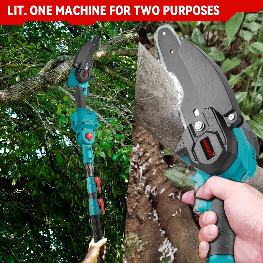 3500W 2-in-1 Brushless Chainsaw & Pruning Shears – Telescopic Garden Pole