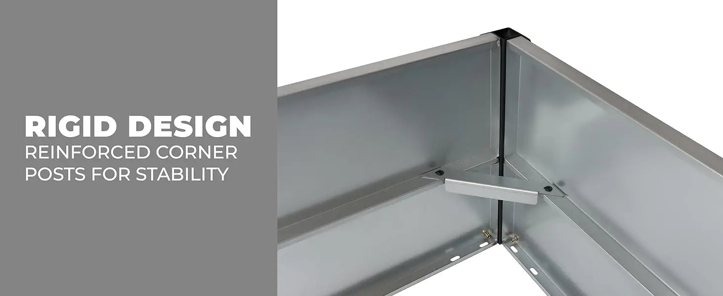 Galvanized Metal Raised Garden Bed – Outdoor Planter Box