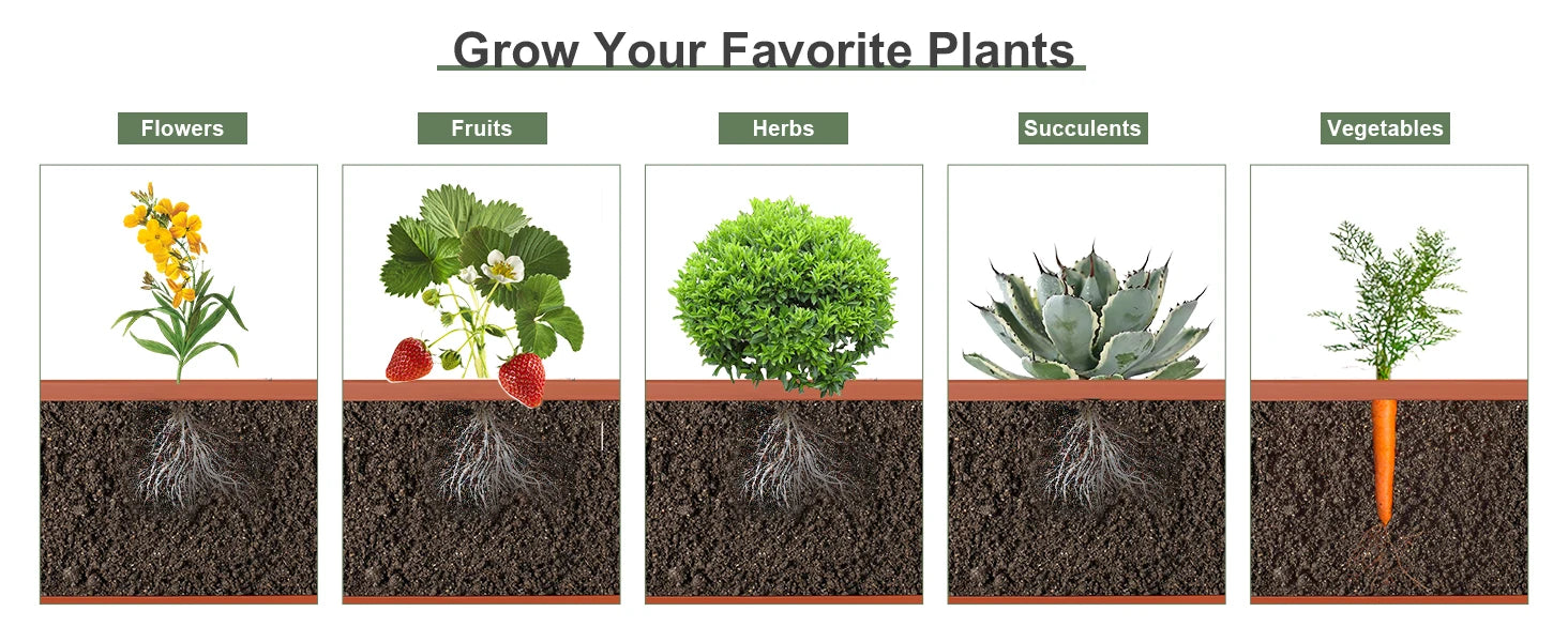 3-Tier Vertical Planter with 6 Boxes – Adjustable Raised Garden Bed (Red)