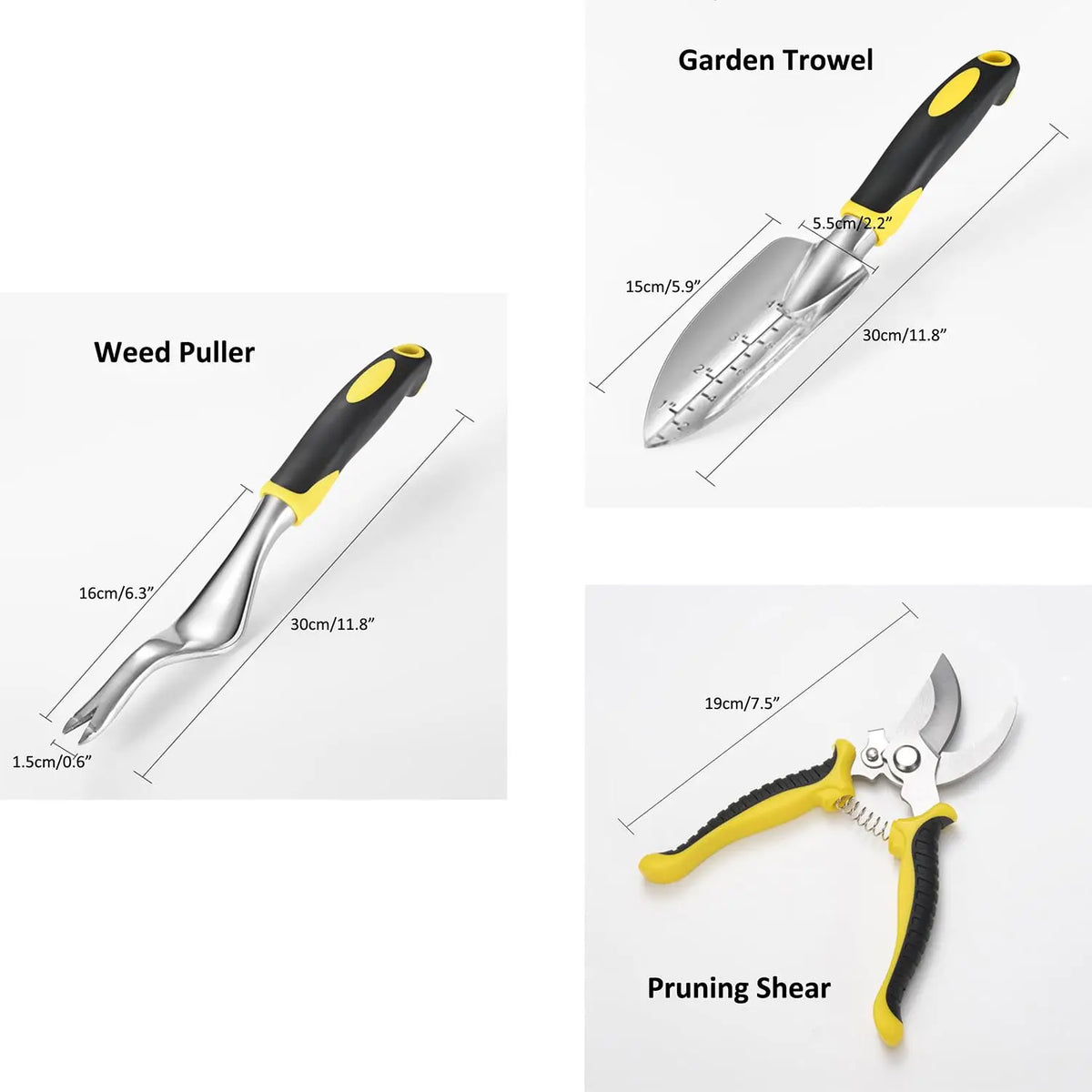 Pruning Rakes 6-Piece Garden Tool Set β Shovel, Trowel, Rake & Pruning Shears ...