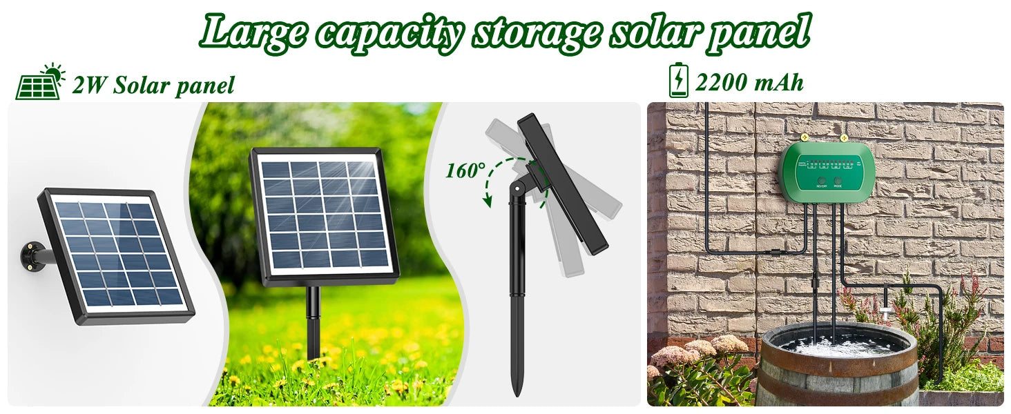 2024 Solar Drip Irrigation Kit – Automatic Watering System for Gardens