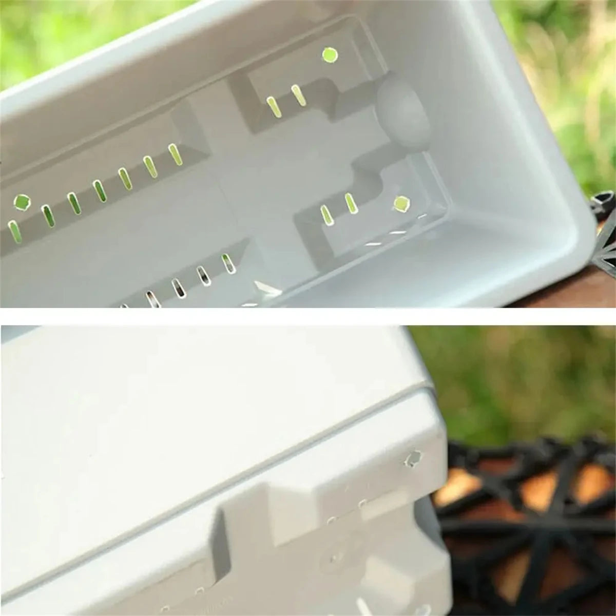 Eco-Friendly Rectangular Flower Pot with Drain Holes – Reusable Garden Planter