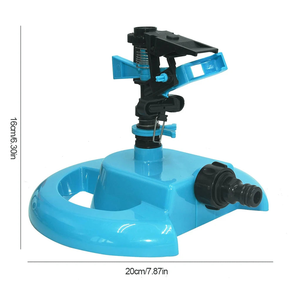 Automatic Rotating Sprinklers Adjustable Lawn Sprinkler Large Coverage Area Water Sprinkler Water-saving for Yard Lawn Garden